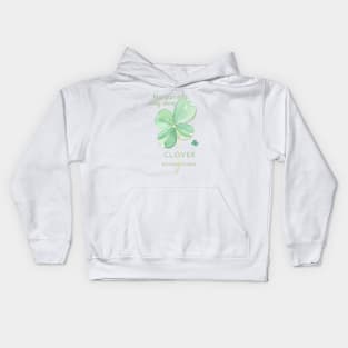 Nature's Lucky Charm Clover Enchantment Kids Hoodie